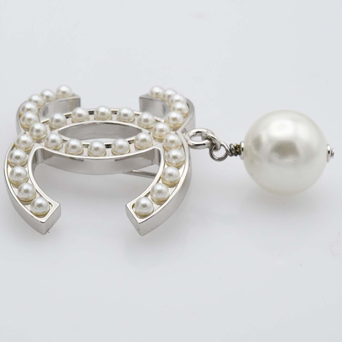 CHANEL シャネル 05A ココマーク フェイクパールブローチ CHANEL シャネル ブローチ フェイクパール ココマーク 約14.4g