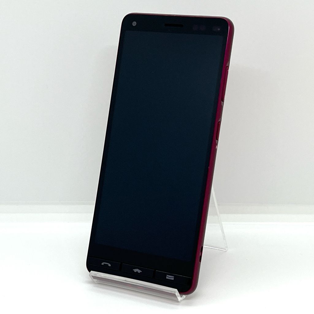 BASIO4 KYV47 au SIMロック解除済 32GB ワインレッド シニア向け