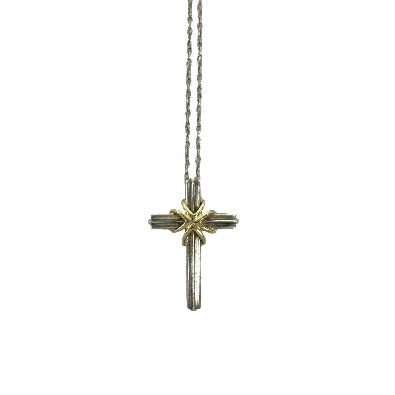 極 美品 TIFFANY&Co. ティファニー ヴィンテージ シグネチャー クロス