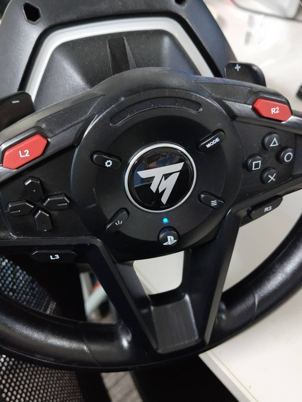 THRUSTMASTER T128 レーシングホイール ペダルセット/PS4/PS/PC - メルカリ