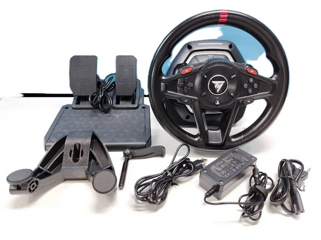 THRUSTMASTER T128 レーシングホイール ペダルセット/PS4/PS/PC - メルカリ