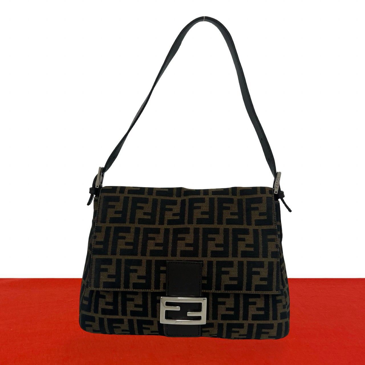 極 美品 FENDI フェンディ ヴィンテージ ズッカ FF 柄 キャンバス