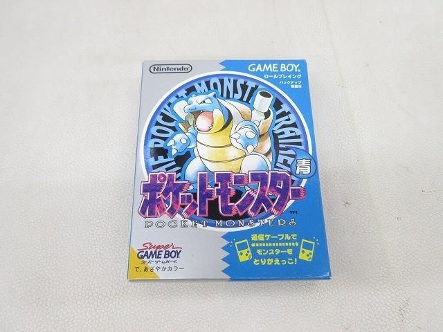 中古品 ゲーム ゲームボーイ ソフト ポケットモンスター 青 箱説