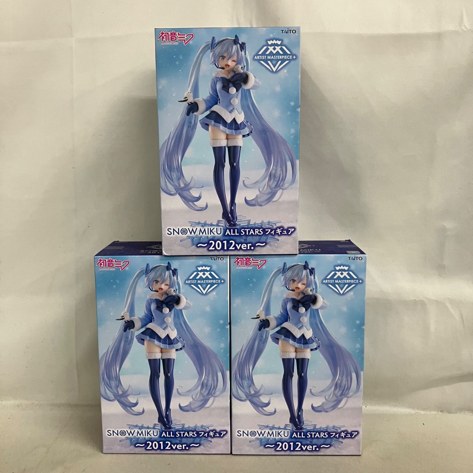 未開封 雪ミク AMP+ SNOW MIKU ALL STARS 2012 フィギュア 3個セット