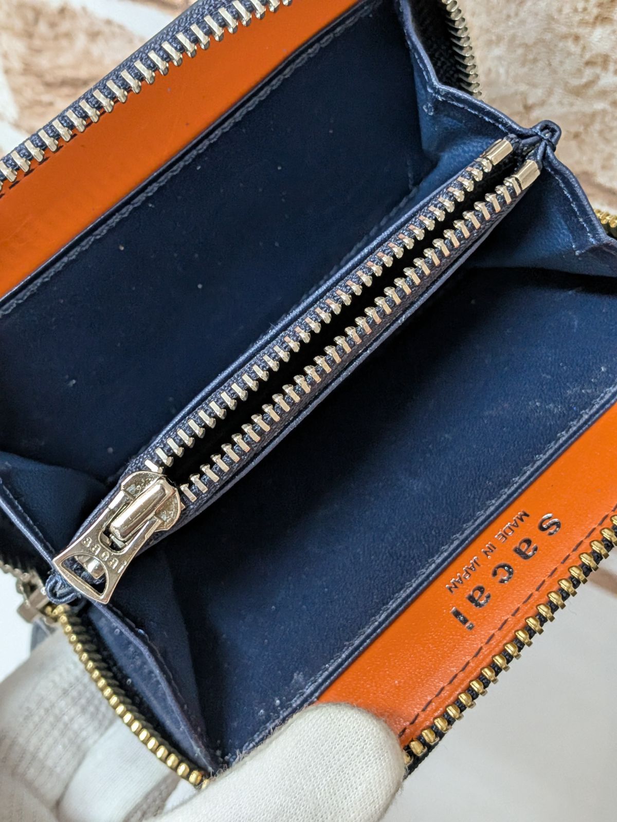 希少コラボ】sacai × PORTER サカイ ポーター レザー ジップウォレット