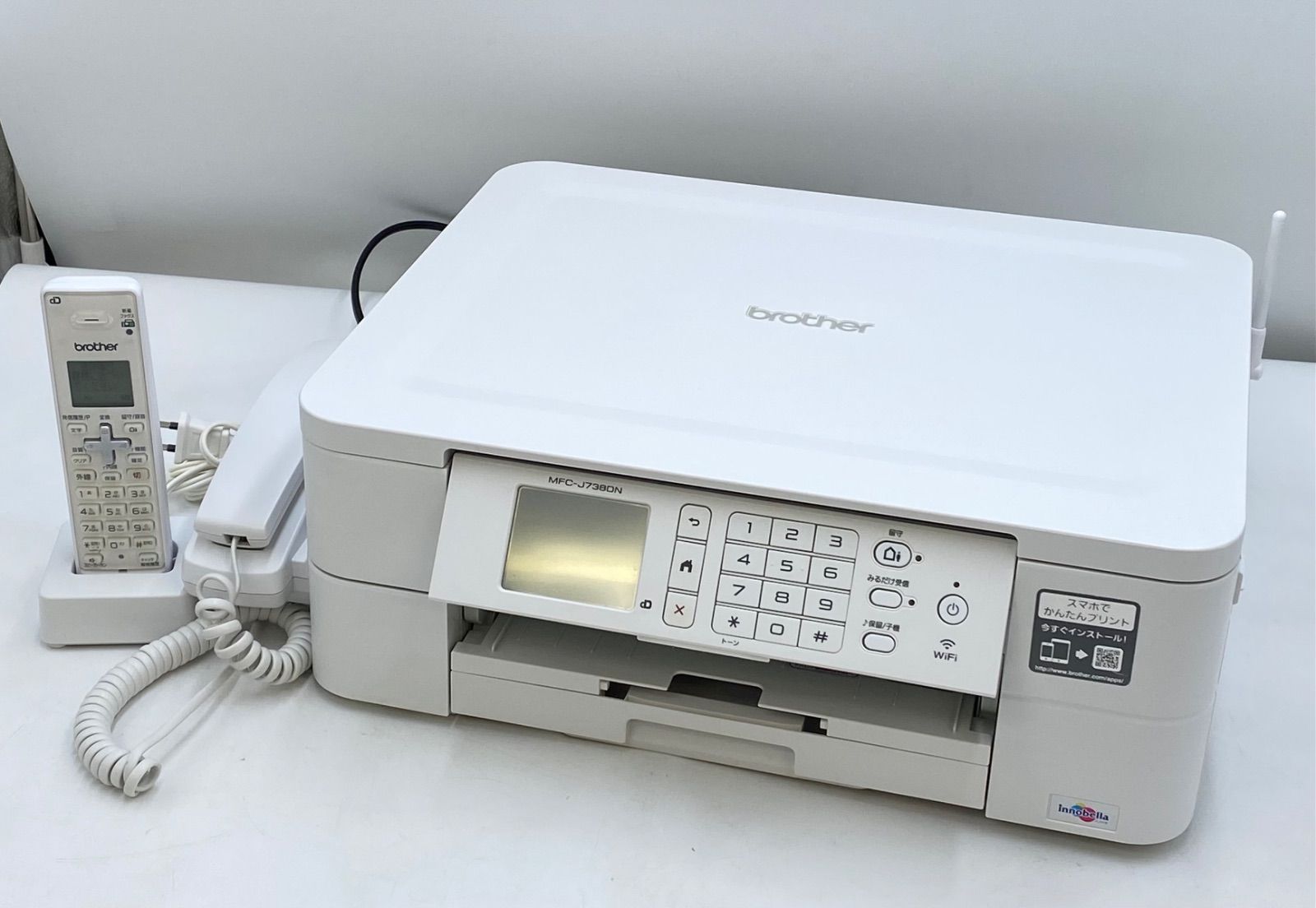 brother ブラザー 子機一台付き A4 インクジェットFAX複合機 MFC-J738DN 2019年製