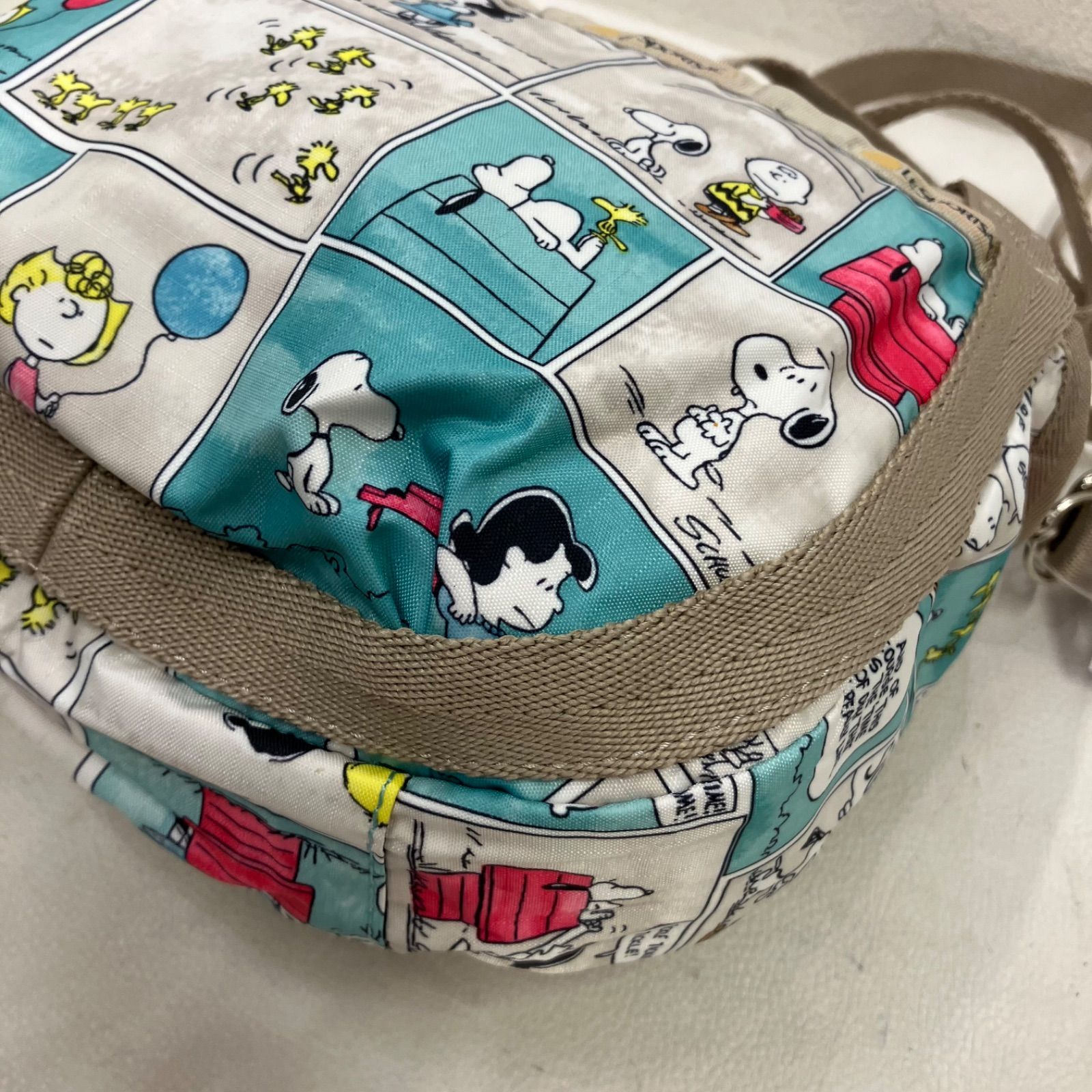 9373 【美品】 LeSportsac レスポートサック SNOOPY PEANUT スヌーピー