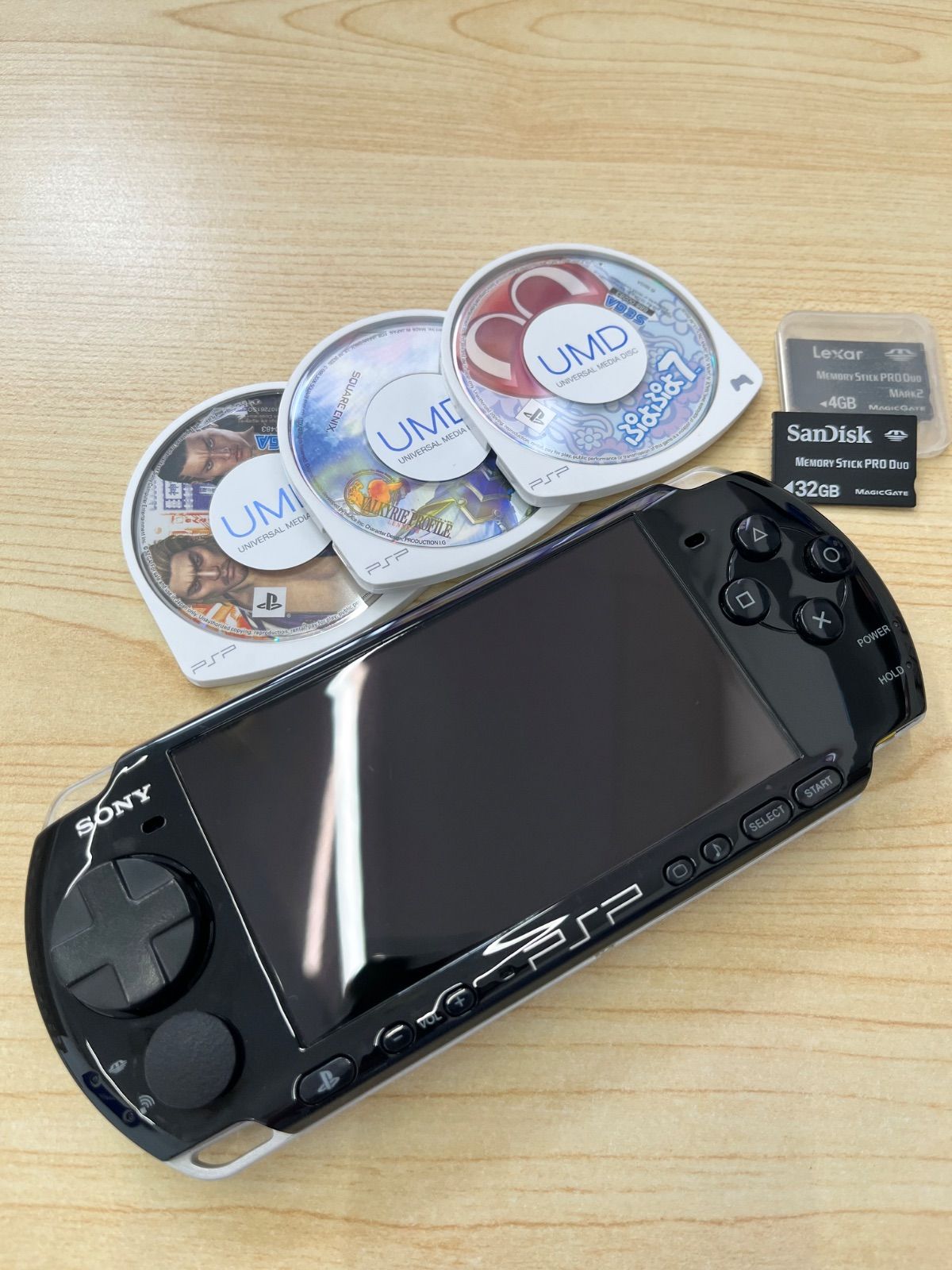 Cコンパクト【中古・動作未確認】PSP-3000本体 ブラック バッテリー
