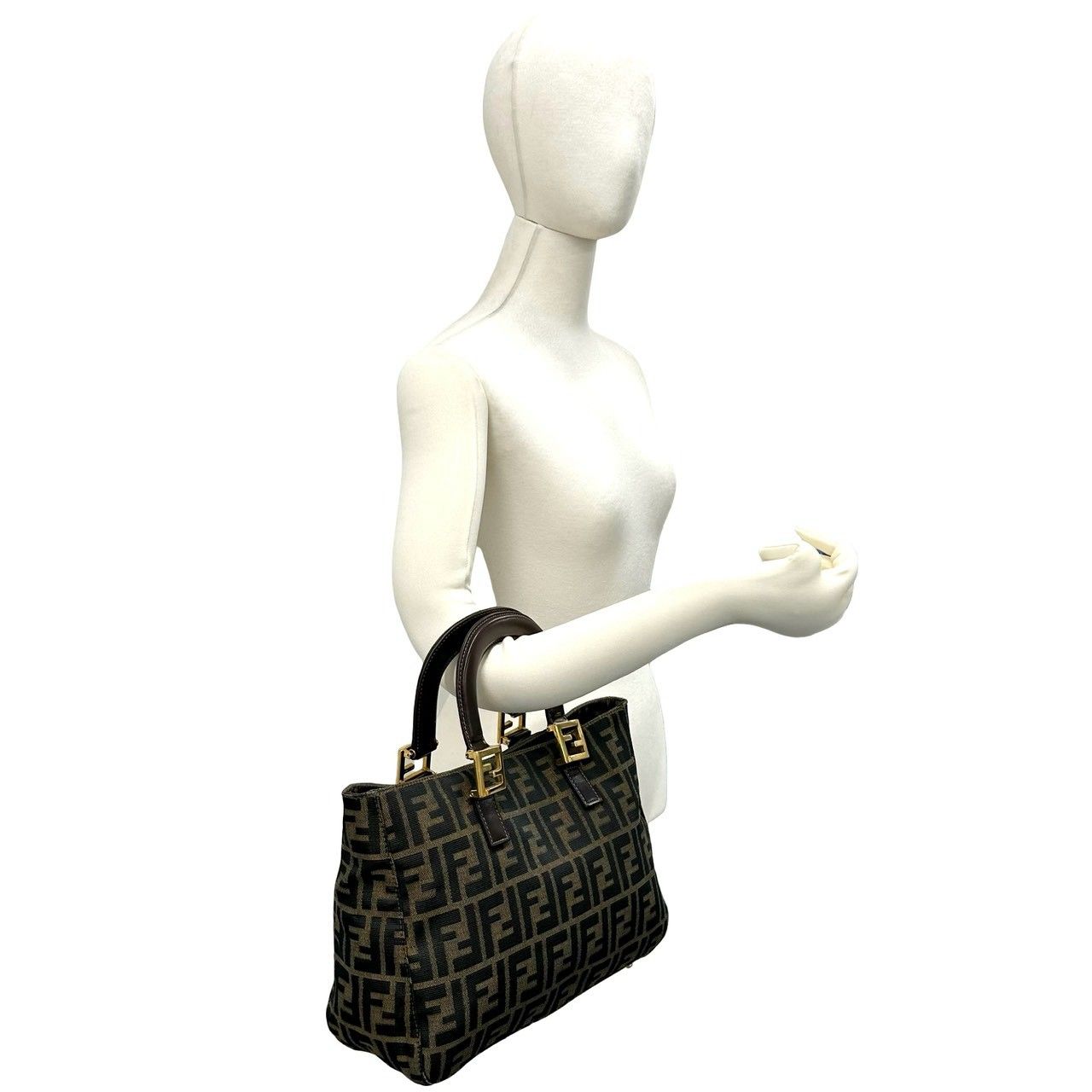 極 美品 袋付き FENDI フェンディ ヴィンテージ ズッカ FF 柄