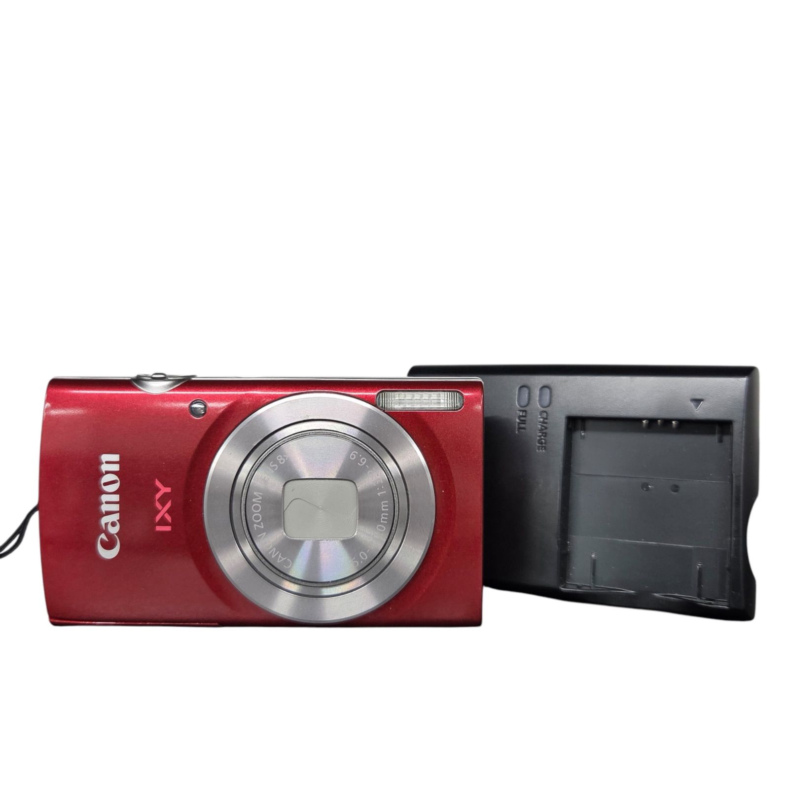 269001】Canon IXY PC2333 キャノン デジカメ レッド 充電器付 動作