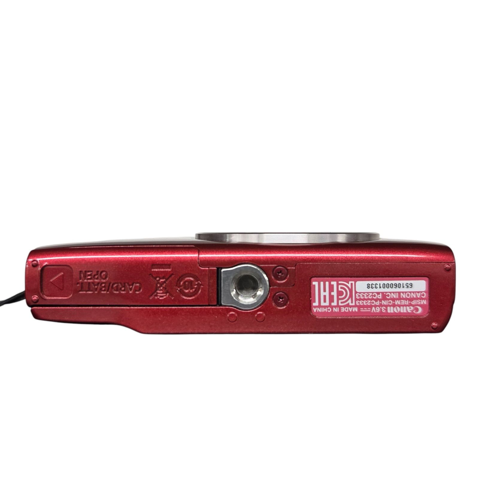 269001】Canon IXY PC2333 キャノン デジカメ レッド 充電器付 動作