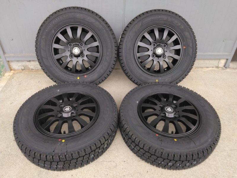 新品 スタッドレス ホイールセット 4本 軽トラック 軽バン 145/80R12