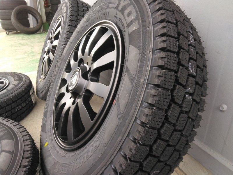 新品 スタッドレス ホイールセット 4本 軽トラック 軽バン 145/80R12