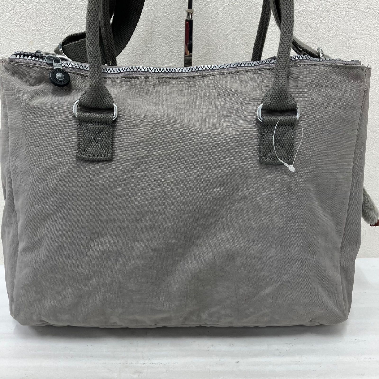 9352 Kipling キプリング 2way トートバッグ ショルダーバッグ グレー