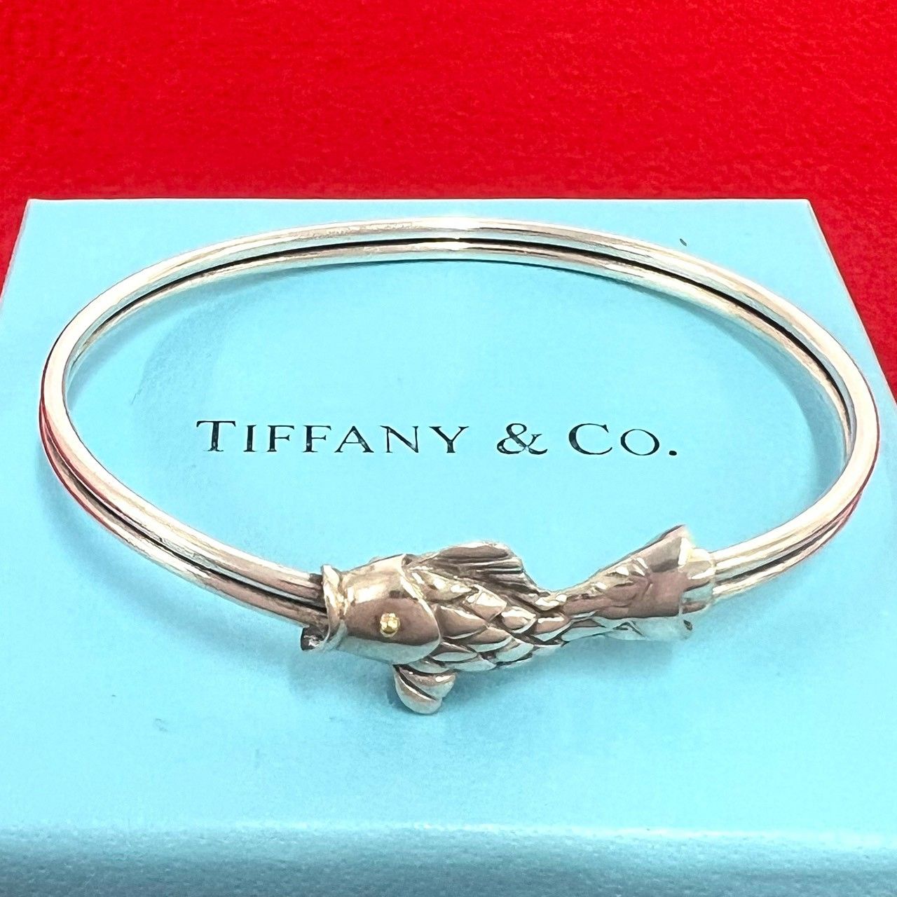 【最終値下げ‼️】ヴィンテージTiffany & Co. バングル 極 美品 TIFFANY&Co. ティファニー ヴィンテージ フィッシュ モチーフ