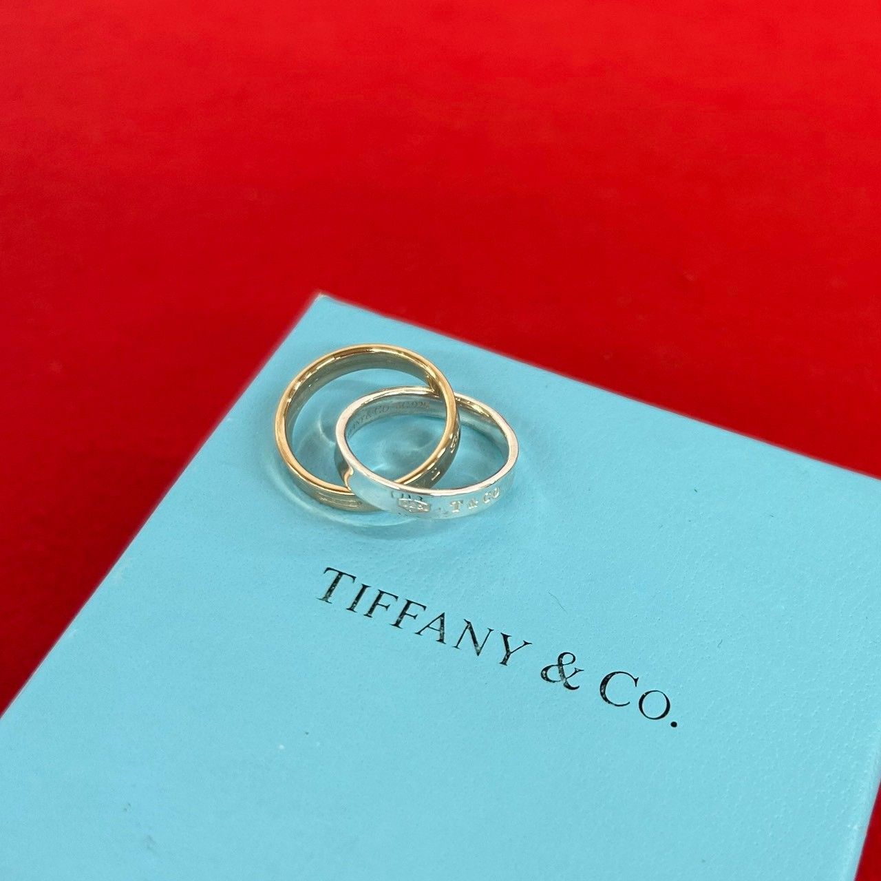 極 美品 TIFFANY&Co. ティファニー 1837 インターロッキング サークル