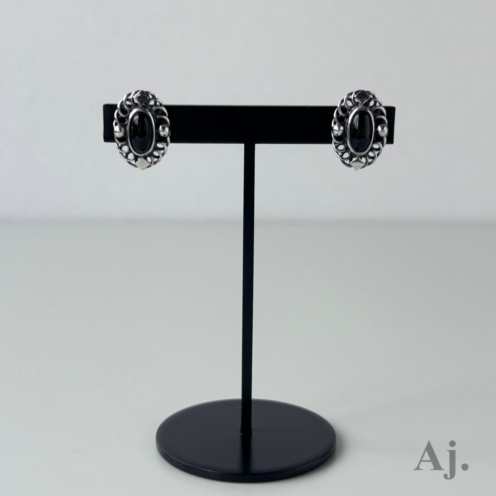 ジョージジェンセン ピアス 2004 オニキス 925 Georg Jensen - メルカリ