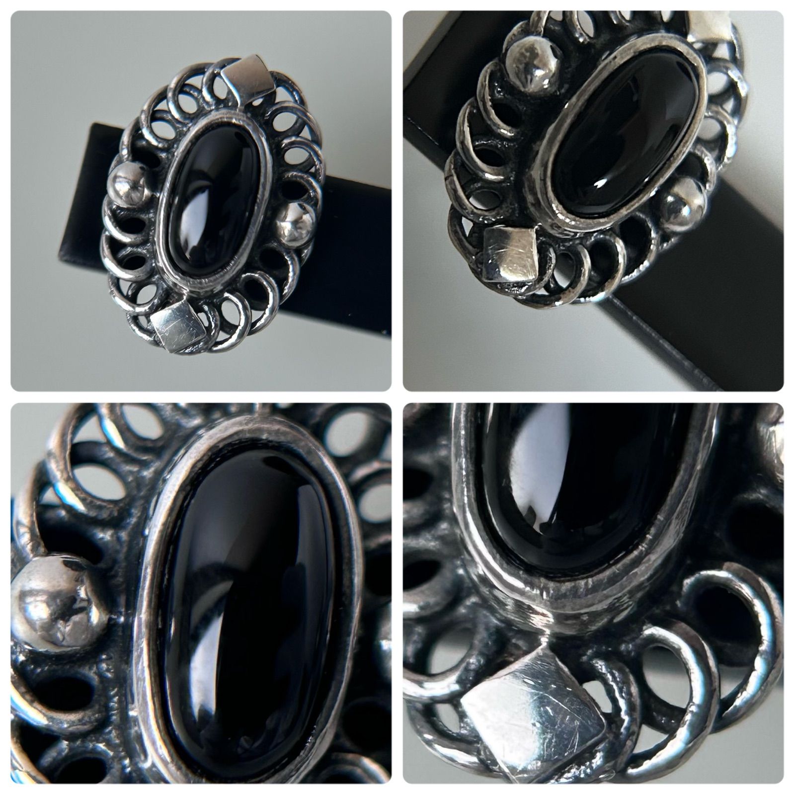 ジョージジェンセン ピアス 2004 オニキス 925 Georg Jensen - メルカリ