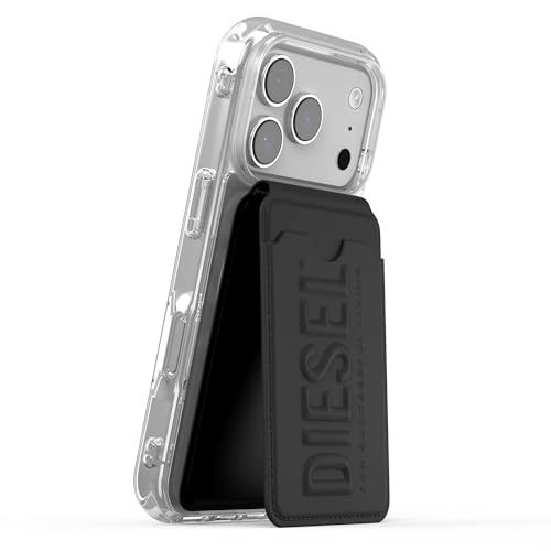 DIESEL カードホルダー スタンド 機能 MagSafe対応 マグネット式 ブランド 3Dロゴ (ディーゼル/ブラック)送料無料 f1de9f0a 8,150円