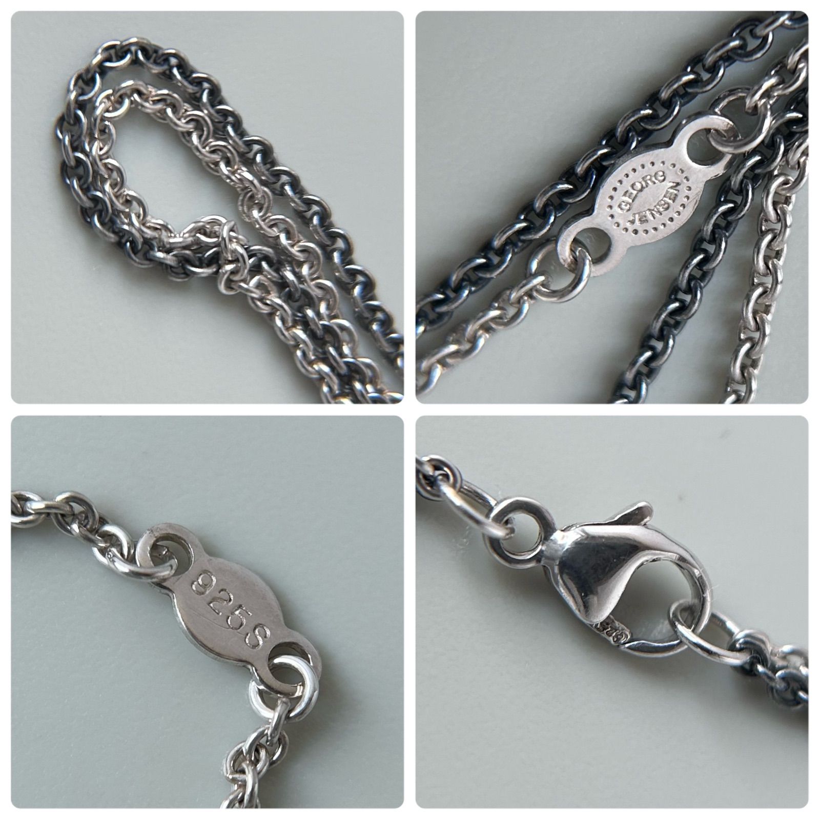 ジョージジェンセン ネックレス Wチェーン 925 Georg Jensen - メルカリ
