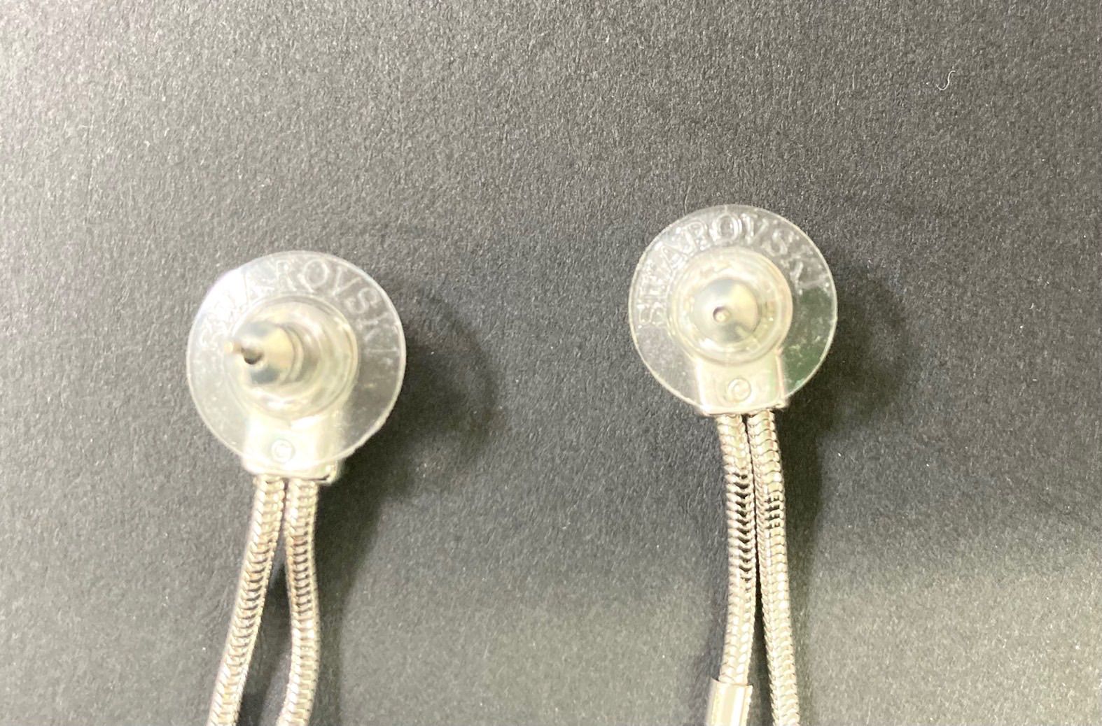 SWAROVSKI スワロフスキー ピアス ドロップ クリスタル クリア 揺れる