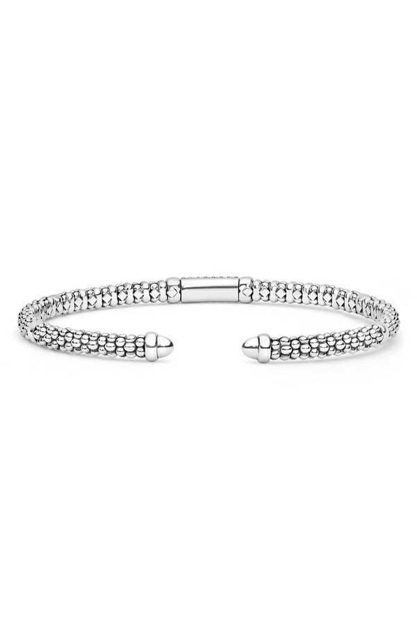 ラゴス レディース アクセサリー ブレスレット・バングル・アンクレット LAGOSignature Caviar Sterling Silver 14k Goldiamond Cuff Bracele 143,900円