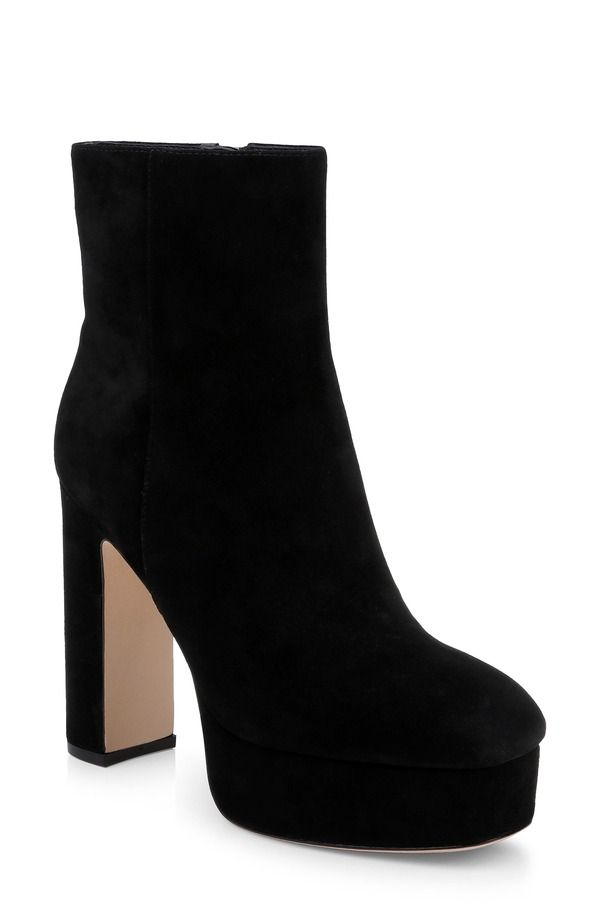 ラジャンス レディース シューズ ブーツ・レインブーツ プラットフォーム レザー LAGENCE Soho Leather Platform Bootie Women BLACK SUEDE ブラック 90,640円