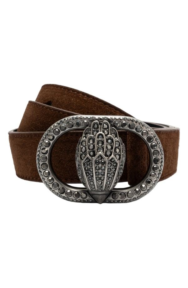 カートジェイガーロンドン レディース アクセサリー ベルト スエード チェルシー Kurt Geiger London Chelsea Crystal Eagle Buckle Suede Belt