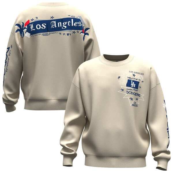 ファナティクス レディース アウター パーカー・スウェット シャツ フリース Womens Fanatics Beige Los Angeles Dodgers Graffiti Fleece Swe