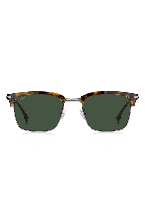 ボス メンズ アクセサリー サングラス・アイウェア BOSS 53mm Sunglasses HAVANA RUTHENIUM GREEN グリーン