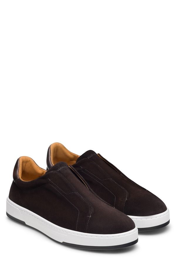 マグナーニ メンズ シューズ スニーカー Magnanni Kona SlipOn Sneaker Men BROWN SUEDE ブラウン