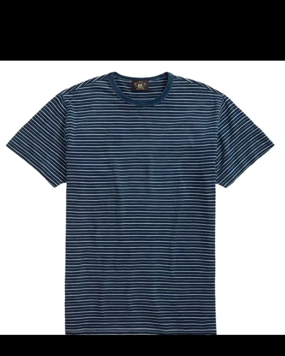 RRL(ダブルアールエル) Indigo ストライプ Tシャツ