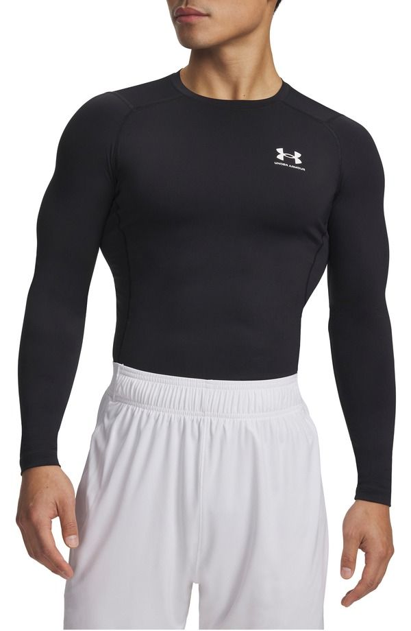 アンダーアーマー メンズ トップス シャツ Under Armour HeatGear Compression Long Sleeve Top BLACK ブラック 11,535円