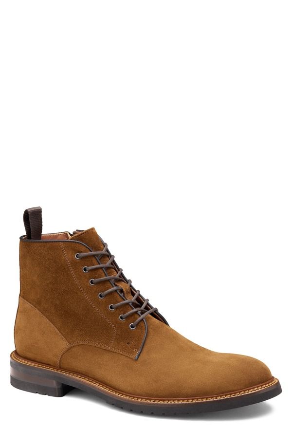 ジョンストンアンドマーフィー メンズ シューズ ブーツ・レインブーツ Johnston Murphy Hartford Plain Toe Boot Men SNUFF ITALIAN SUEDE