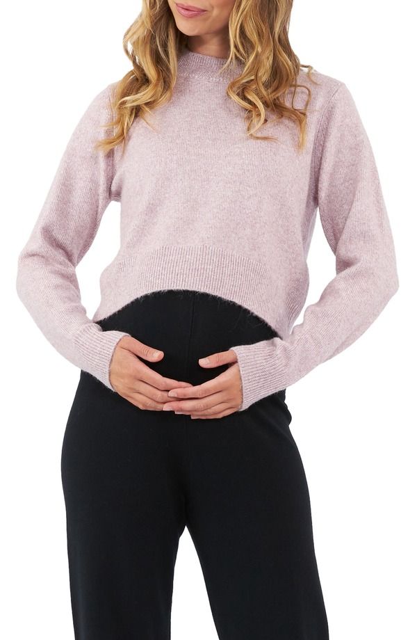 ライプマタニティ レディース アウター パーカー・スウェット セーター Ripe Maternity Tia Crop MaternityNursing Sweater Maternity PINK 22,792円