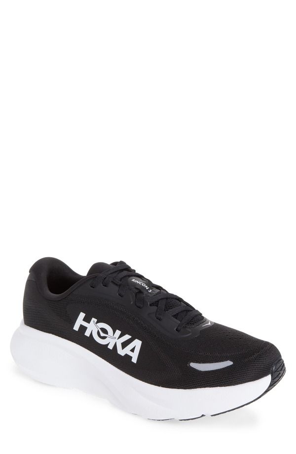 ホカオネオネ メンズ シューズ スニーカー HOKA Rincon 5 Running Shoe Men BLACK WHITE ホワイト 28,656円