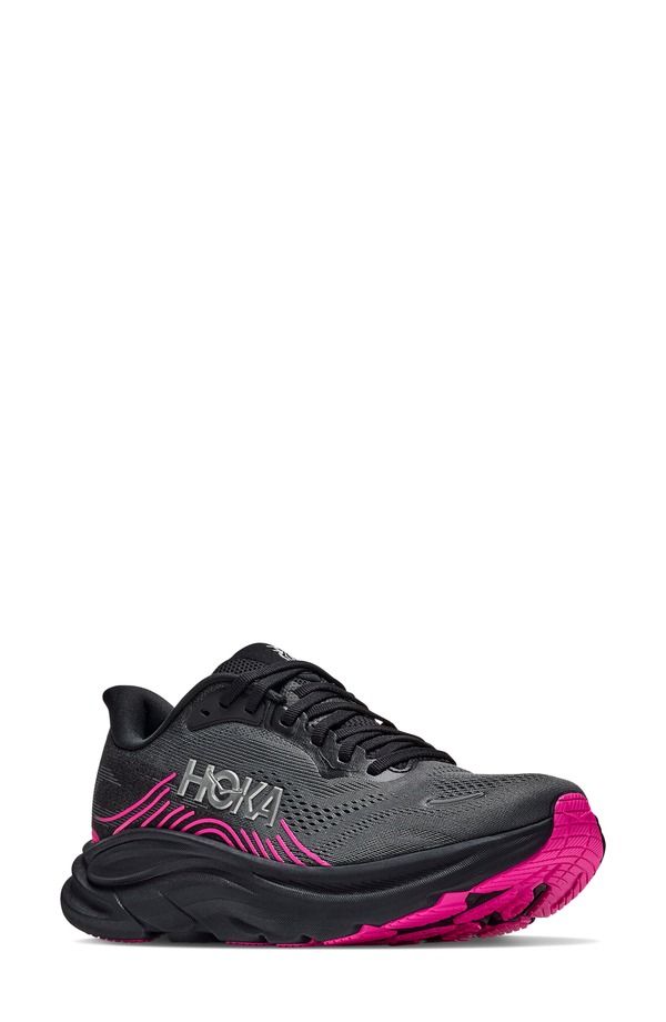 ホカオネオネ レディース シューズ スニーカー HOKA Clifton 11 Running Shoe Women BLACK NEON DRAGONFRUIT ブラック