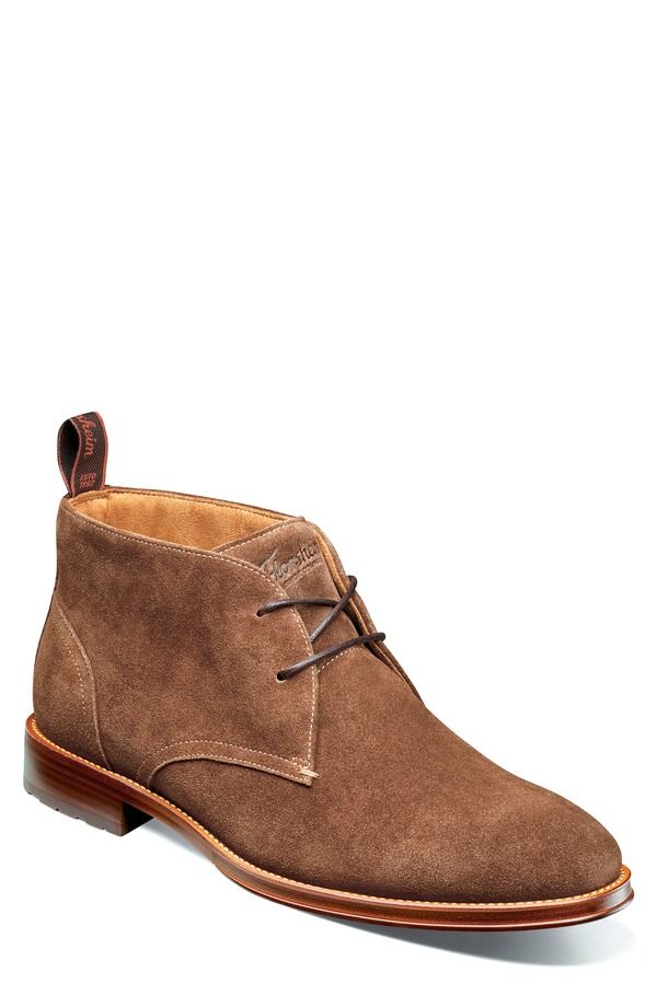 フローシャイム メンズ シューズ ブーツ・レインブーツ レザー Florsheim Rucci Leather Plain Toe Chukka Boot Men BRN SUEDE