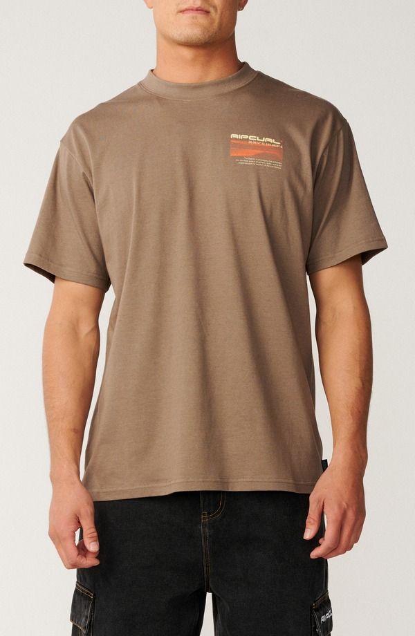 リップカール メンズ トップス Tシャツ グラフィック Rip Curl SSeries VaporCool Journey Man Loose Graphic TShirt WALNUT