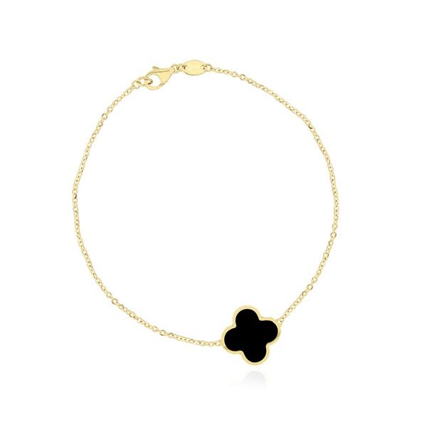 ザ・ラブリー レディース アクセサリー ブレスレット・バングル・アンクレット The Lovery Large Onyx Single Clover Bracelet Onyx