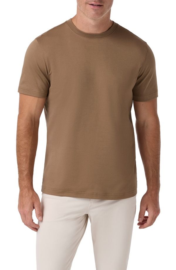 ミズンメイン メンズ トップス Tシャツ コットン MizzenMain Palmer Trim Fit Pima Cotton TShirt MOCHA モカ