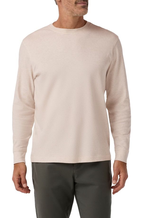 ミズンメイン メンズ トップス Tシャツ コットン MizzenMain Palmer Trim Fit Pima Cotton TShirt OAT HEATHER ヘザー