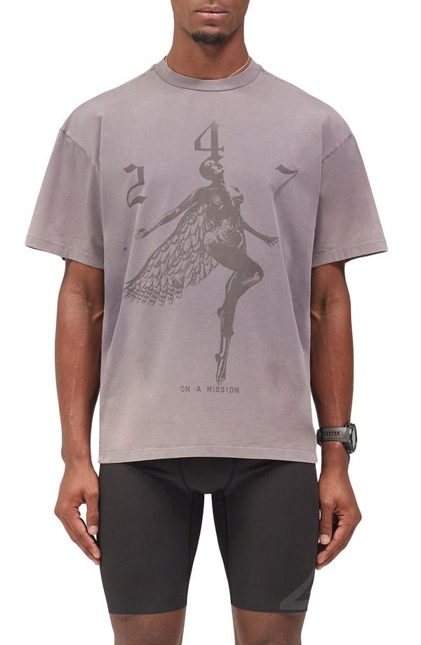 リプレゼント メンズ トップス Tシャツ グラフィック Represent 247 Fallen Angel Graphic Tee GRAPHENE
