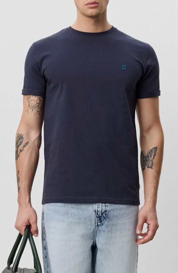 レ ドゥ メンズ トップス Tシャツ Les Deux Core Seasonal TShirt INDIA INK BLUE ブルー