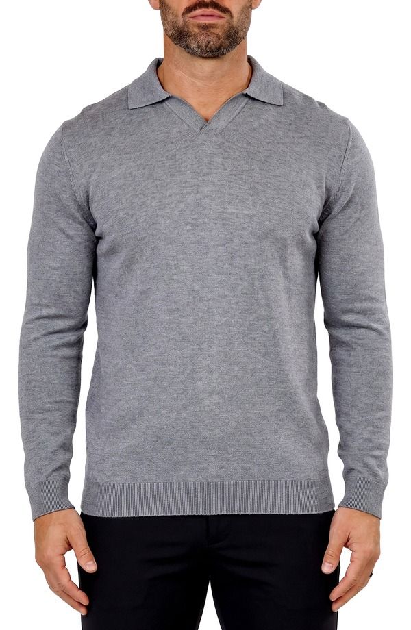 マセオ メンズ トップス Tシャツ セーター Maceoo Sweater GREY グレー