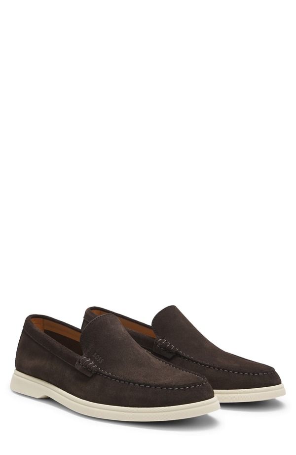 ボス メンズ シューズ スリッポン・ローファー BOSSienne Moc Toe Loafer Men BROWN ブラウン