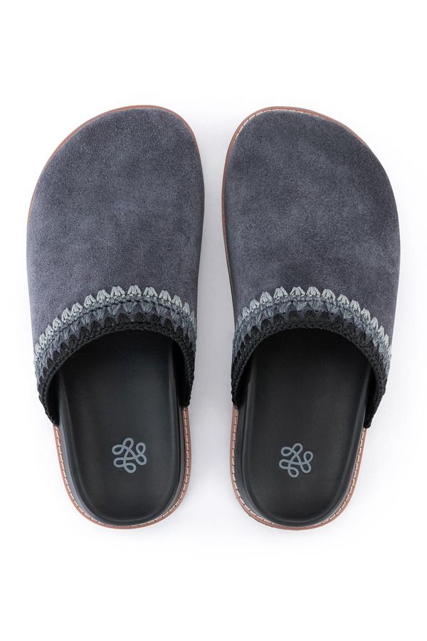 ザサック レディース シューズ サンダル The Sak Bolinas Lug Sole Clog Women Storm Grey Suede Seminyak グレー
