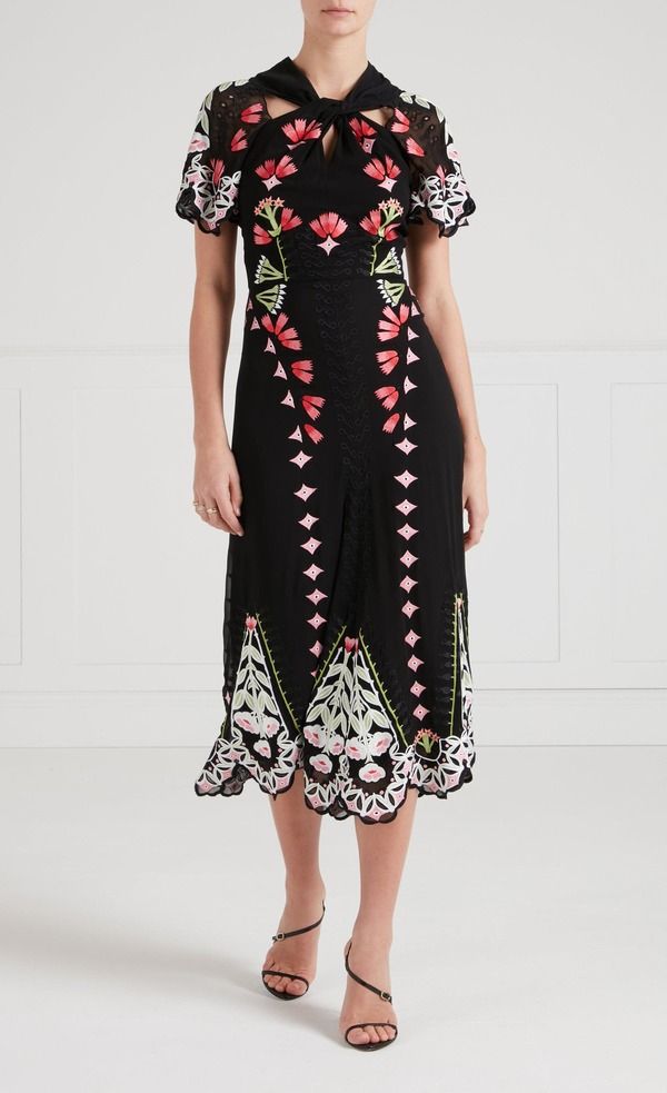 テンパリーロンドン レディース トップス ワンピース Temperley London Rosalba Dress Black ブラック