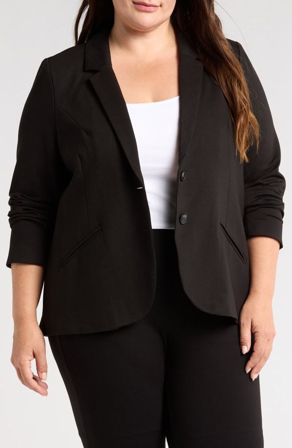 ユニバーサル スタンダード レディース アウター ジャケット・ブルゾン プラスサイズ ブレザー Universal Standard Beas Ponte Blazer Plus Regular BL