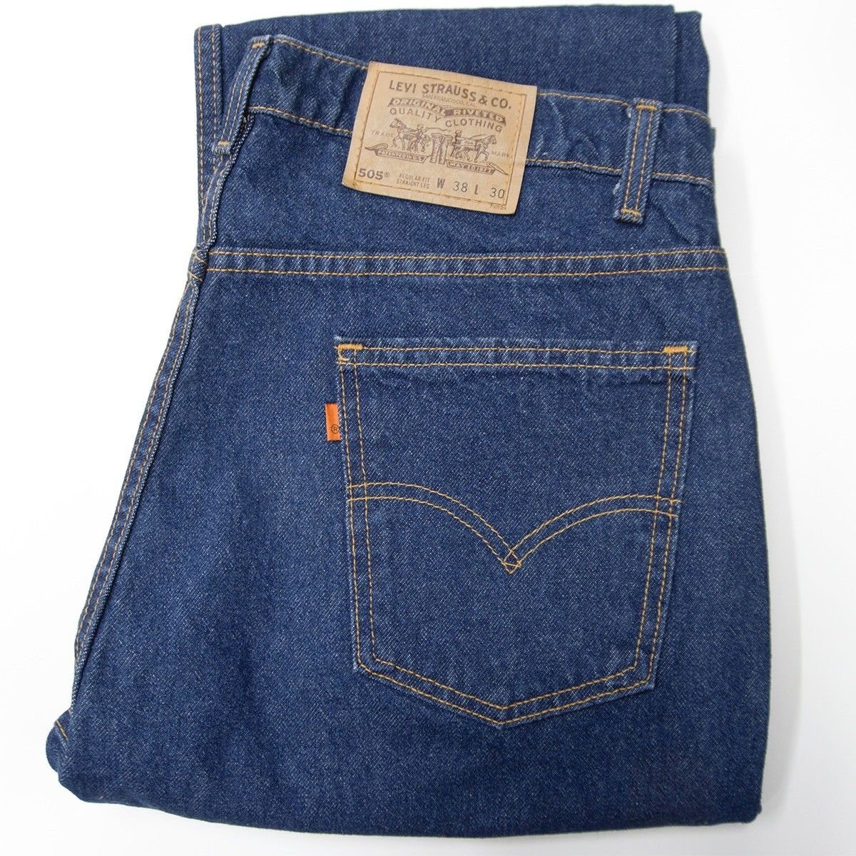 【濃紺】 ゴールデンサイズw36 levis 505　90s 00s usa製 90s/ゴールデンサイズ】 LEVI'S 【505 デニムパンツ 】38×30